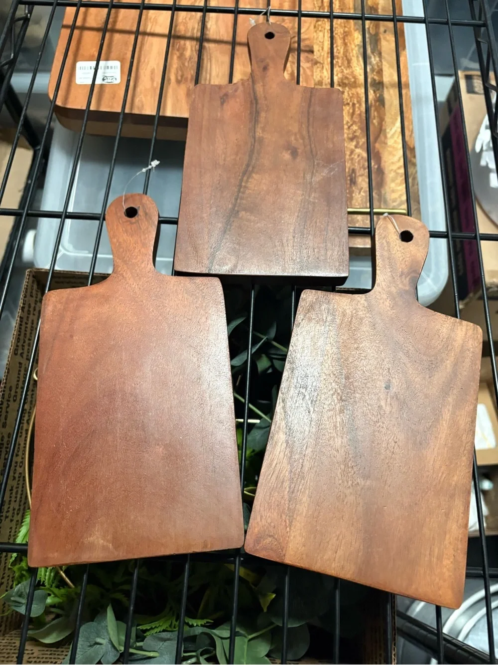 Set of 3 Wooden Cutting Boards with Handles - Threshold